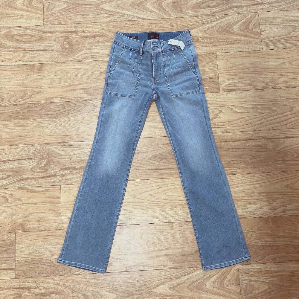 White House Black Market, High-Rise Everyday Soft Patch Pocket Bootcut Jeans, 6R